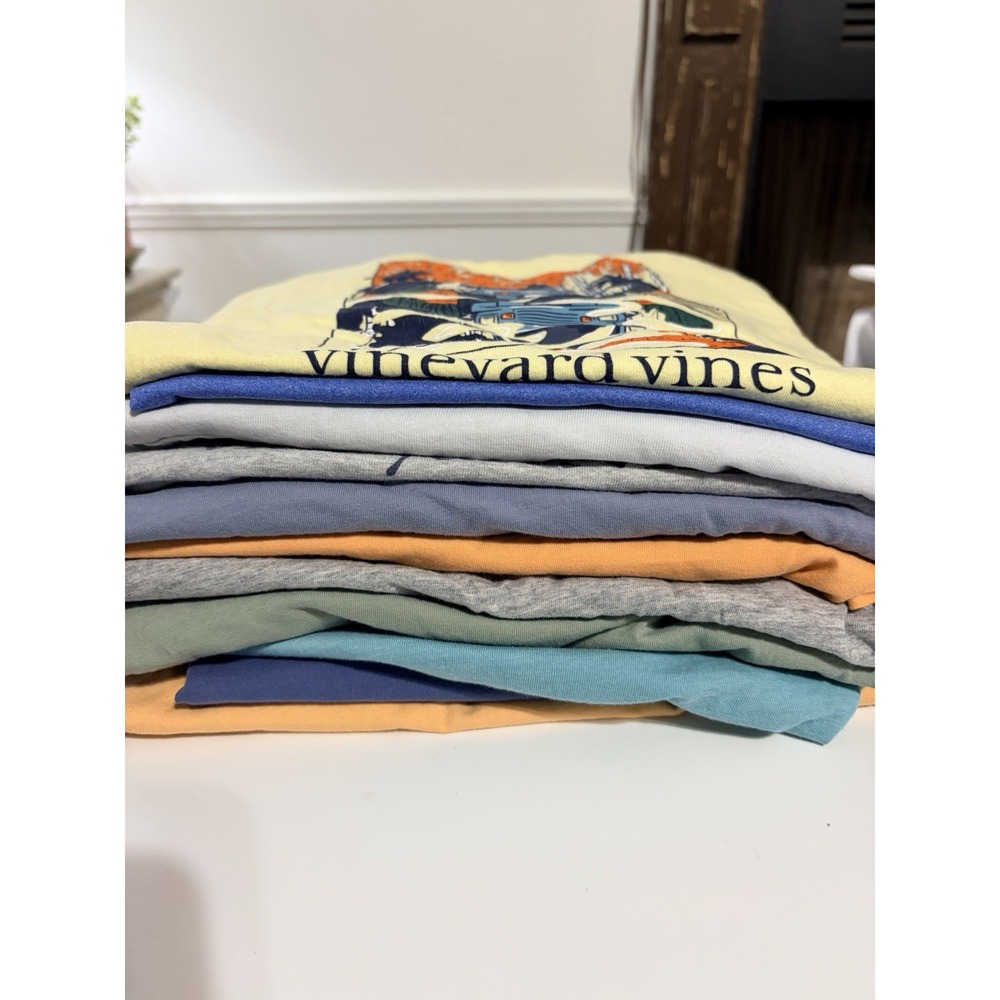Lot Of 11 Vineyard Vines Short  Sleeve Tees T-Shirt YXL